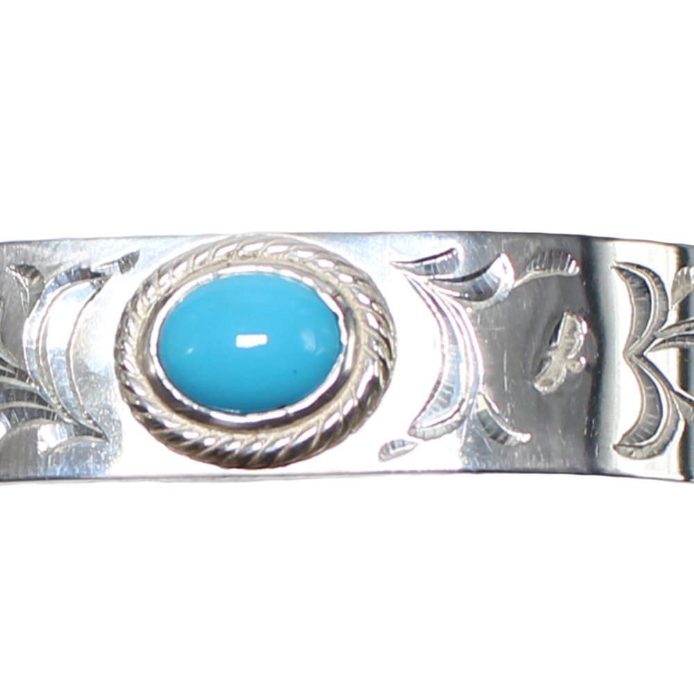 TADY&KING平打ちバングル銀縄ターコイズアラベスク Bracelet