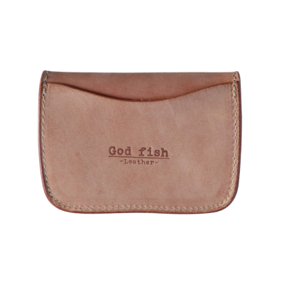 GODFISH LEATHERイタリアンレザー コインケース ミシン