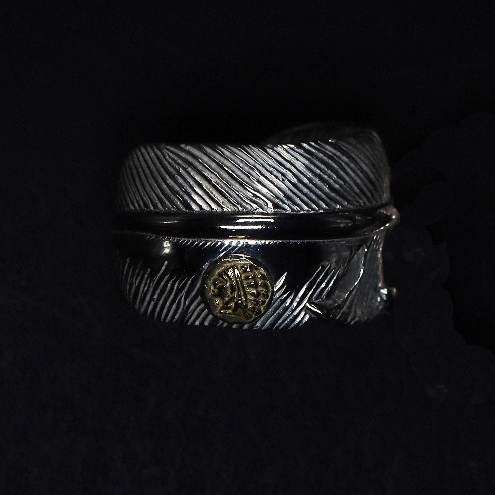 インディアン×TADY&KINGコラボシリーズフェザーリングK18インディアン