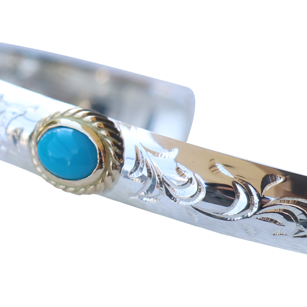 TADY&KING[ORDER ITEM]コウマルバングル金縄ターコイズ アラベスク