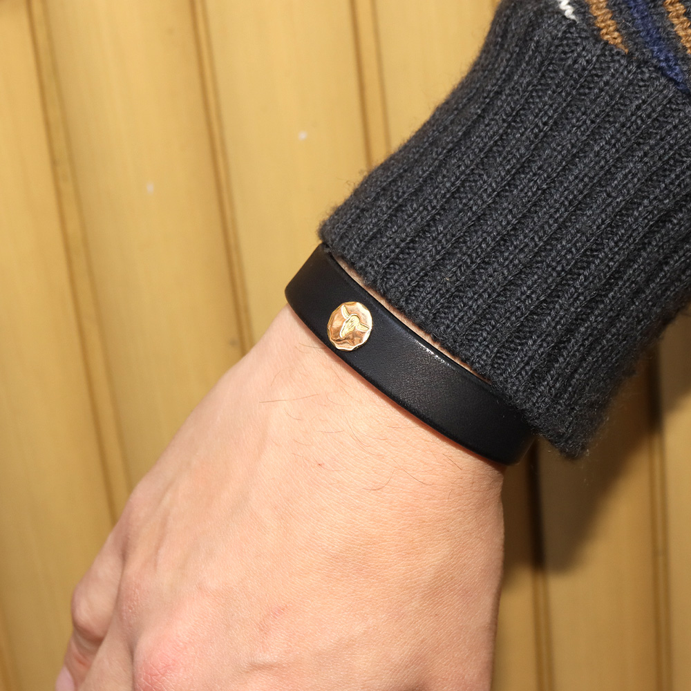 TADY&KINGK18メタル付きレザーブレスレット ALL ITEM TADY＆KING