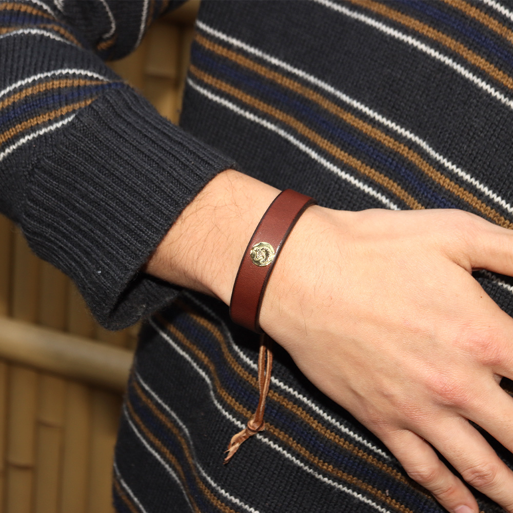 TADY&KINGK18メタル付きレザーブレスレット ALL ITEM TADY＆KING