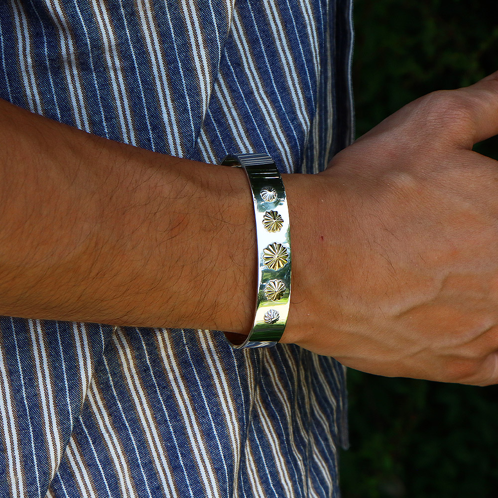 TADY&KING[FIRST ITEM]平打ちバングルK18アポロ5点(M) 1点物