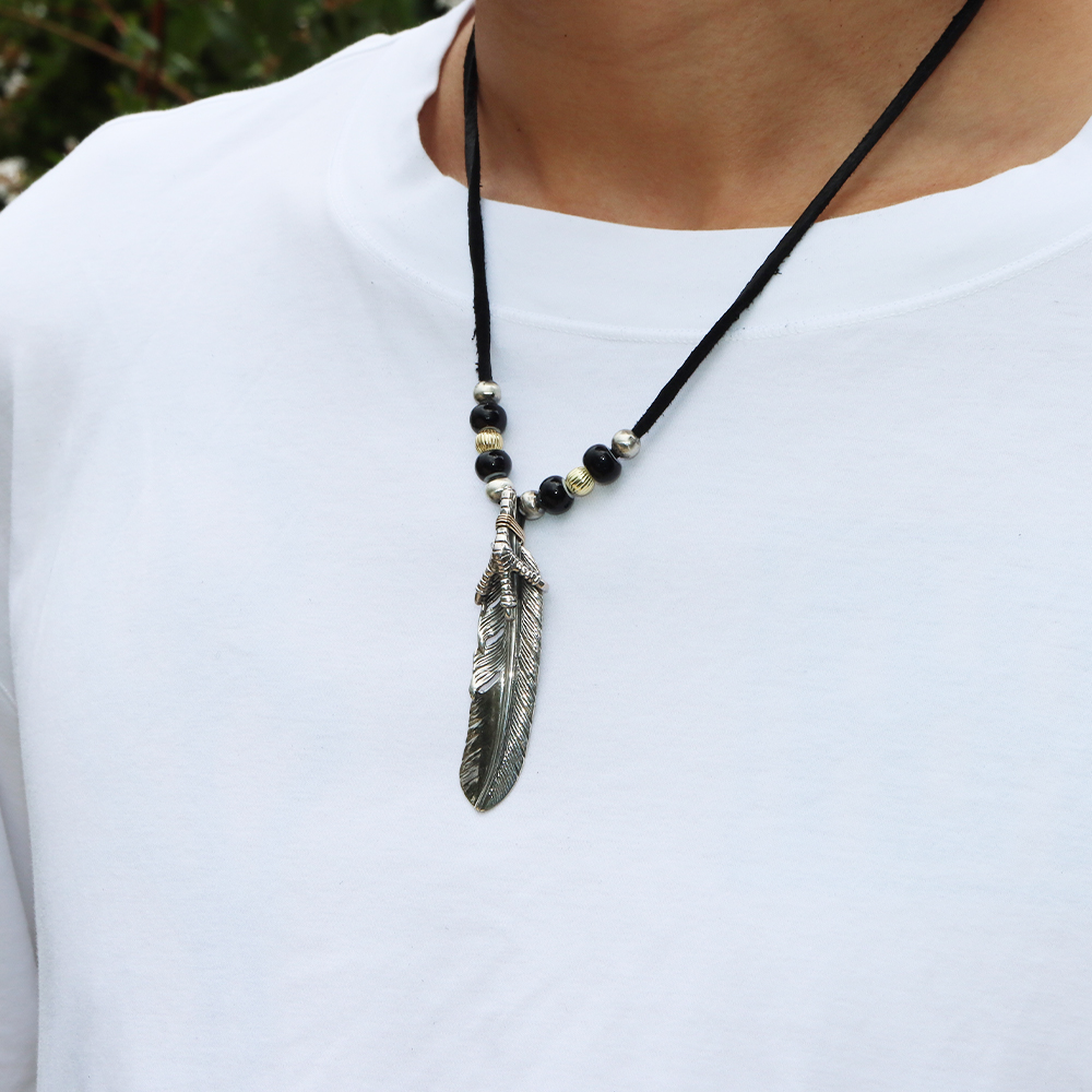 TADY&KING 特大フェザー 美品 タディアンドキング シルバー 925 全銀