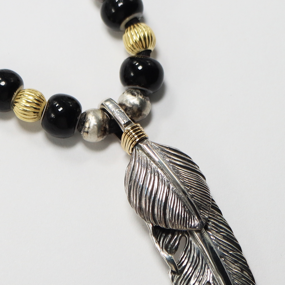 TADY&KING[FIRST ITEM]特大フェザーSVハートSV丸線K18 1点物