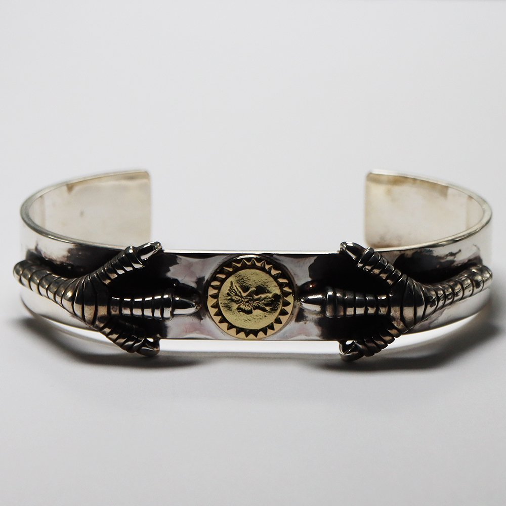 TADY&KING[FIRST ITEM]平打ちバングル爪SV K18イーグル TADY&KING