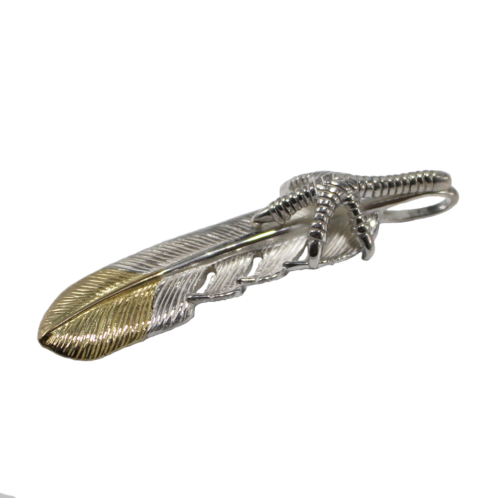 【限定価格セール！】 TADY&KINGSVフェザー剣先k18爪SV TADY＆KING Necklace MMサイズ アクセサリー