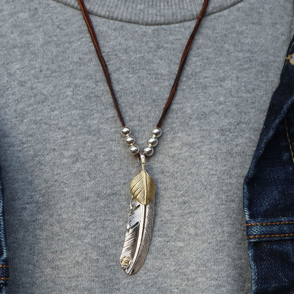 TADY&KING全金フェザーハートK18特大サイズ Necklace TADY＆KING