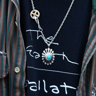 TADY&KINGOLDサンライトトップSV 銀縄ターコイズ 小 Necklace TADY＆KING ONLINE STORE