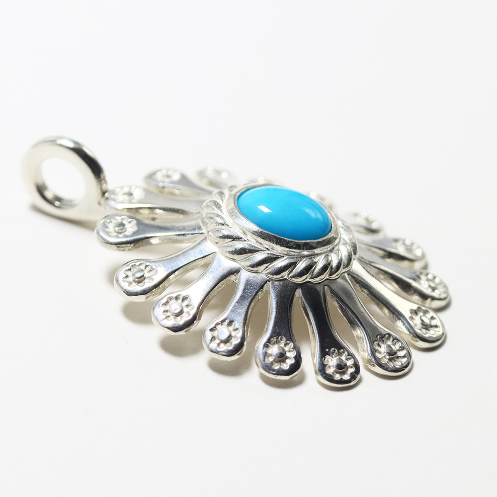 TADY&KINGOLDサンライトトップSV 銀縄ターコイズ 小 Necklace