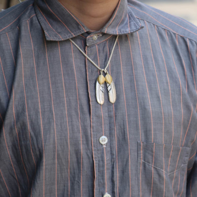 TADY&KINGハートK18フェザー MMサイズ Necklace TADY＆KING