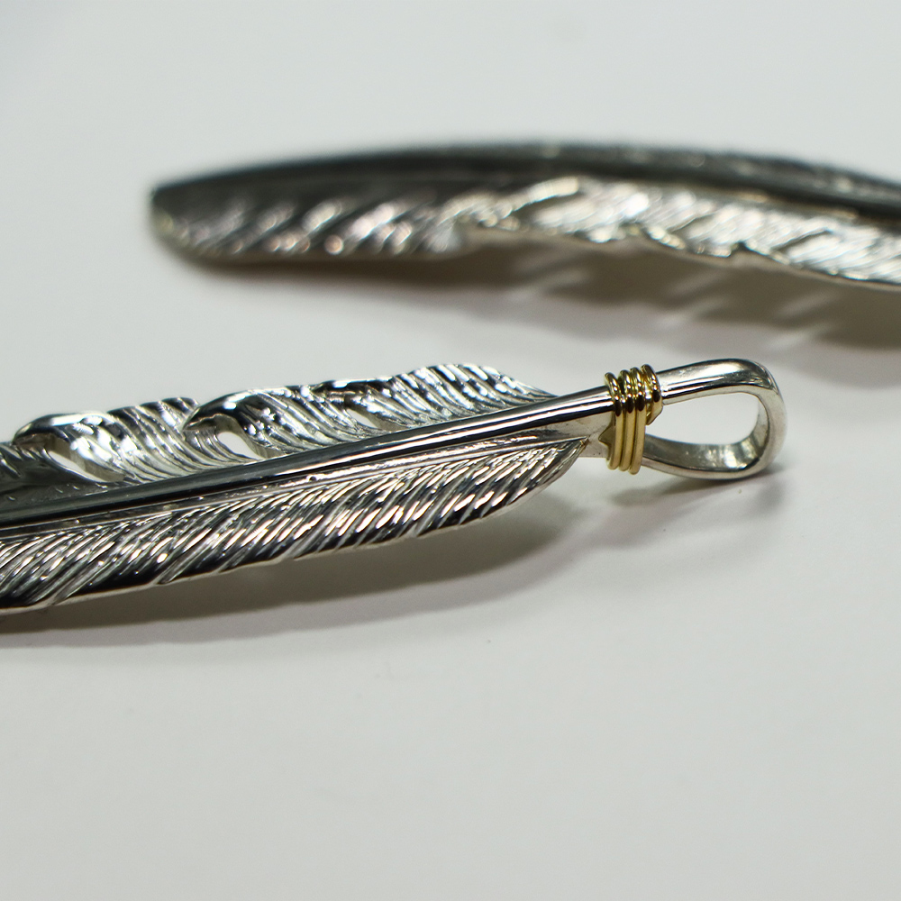 [受注生産]特大フェザーSV丸線K18 tady&king TADY&KING[受注生産]特大フェザーSV丸線K18 特注アイテム