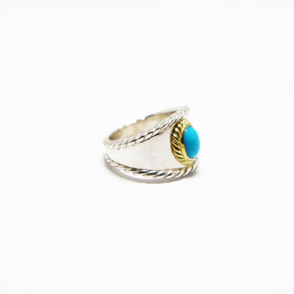 TADY&KING縄目リング金縄ターコイズ 小 Ring TADY＆KING ONLINE STORE