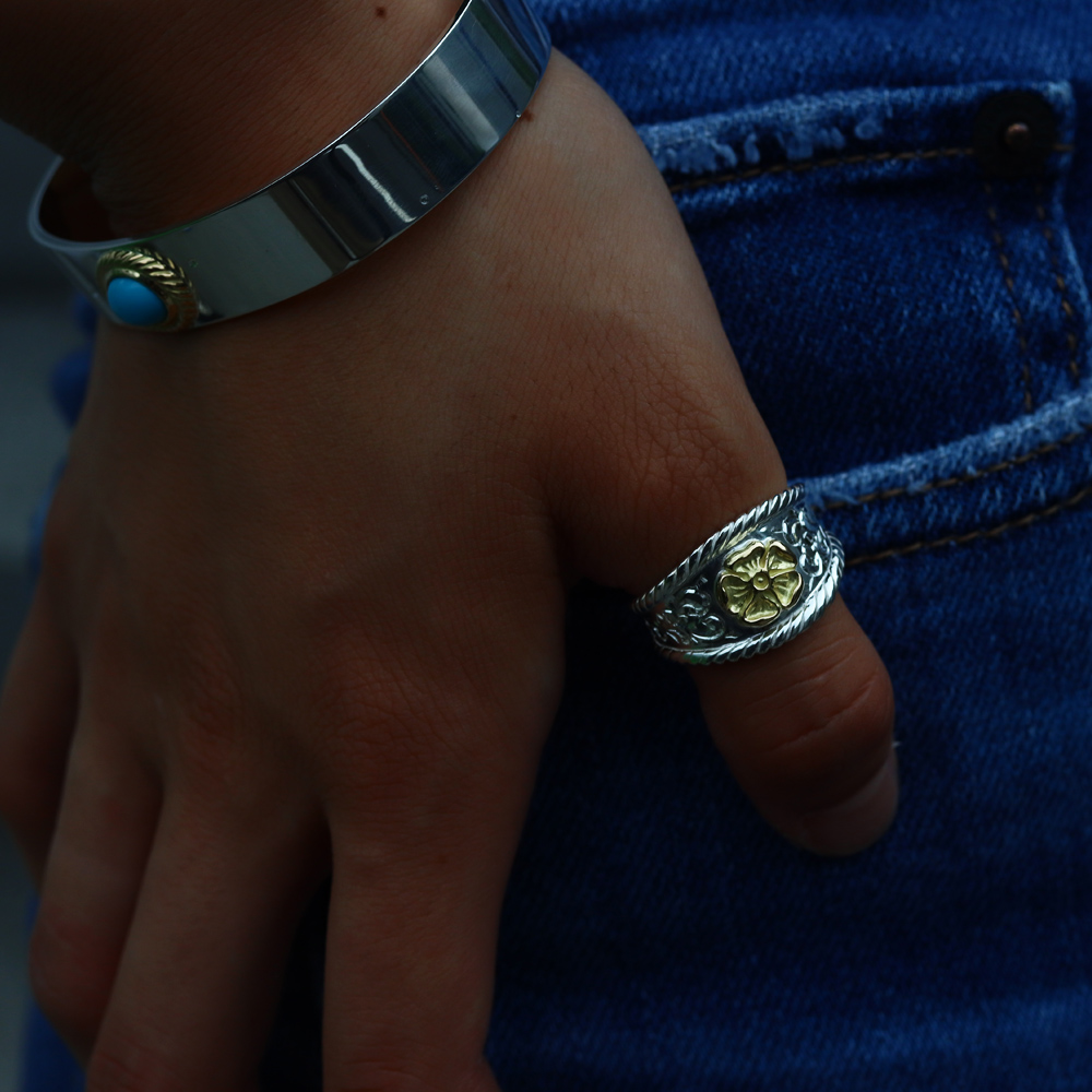 TADY&KING[ORDER ITEM]縄目リングK18付き 小 アラベスク 特注アイテム