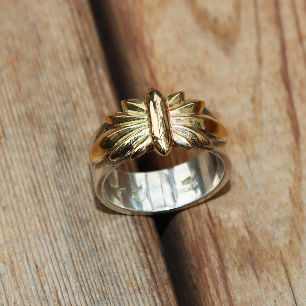 【オープニング大セール】 TADY&KING平打ちリングリリーK18 Ring TADY＆KING ONLINE STORE アクセサリー