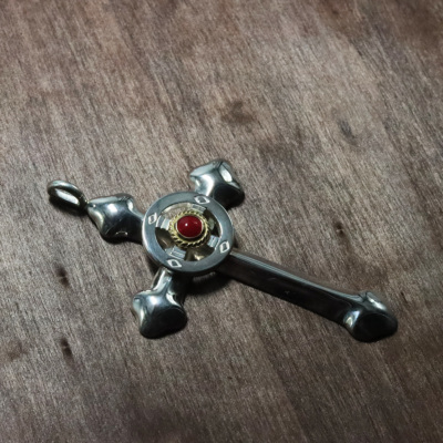 TADY&KING[ORDER ITEM]ラージクロスホイールSV金縄赤珊瑚 特注アイテム