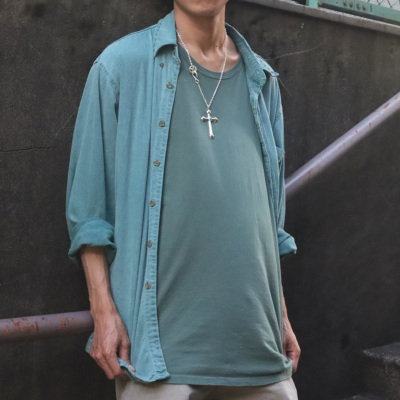 TADY&KING[ORDER ITEM]ラージクロス銀縄スパイダーターコイズ 特注