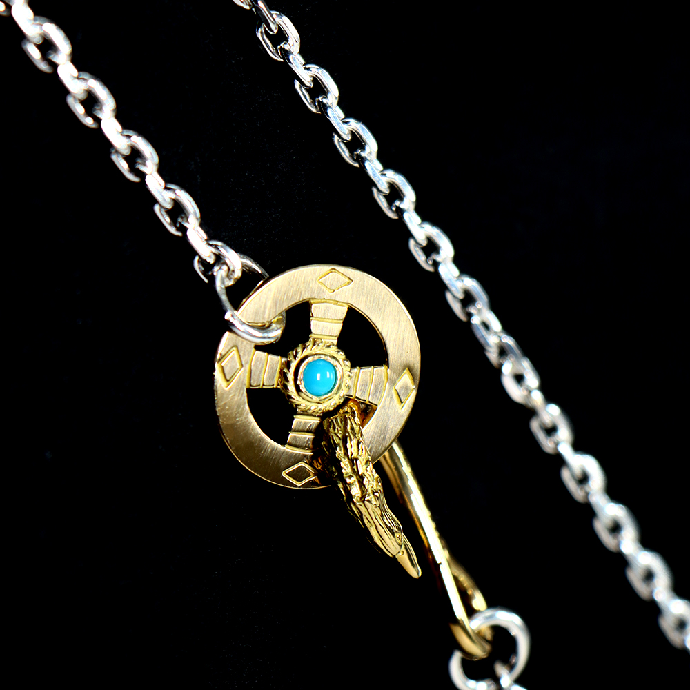 TADY&KING［ORDER ITEM］レギュラーホイール全金 K18金縄ターコイズ 全 