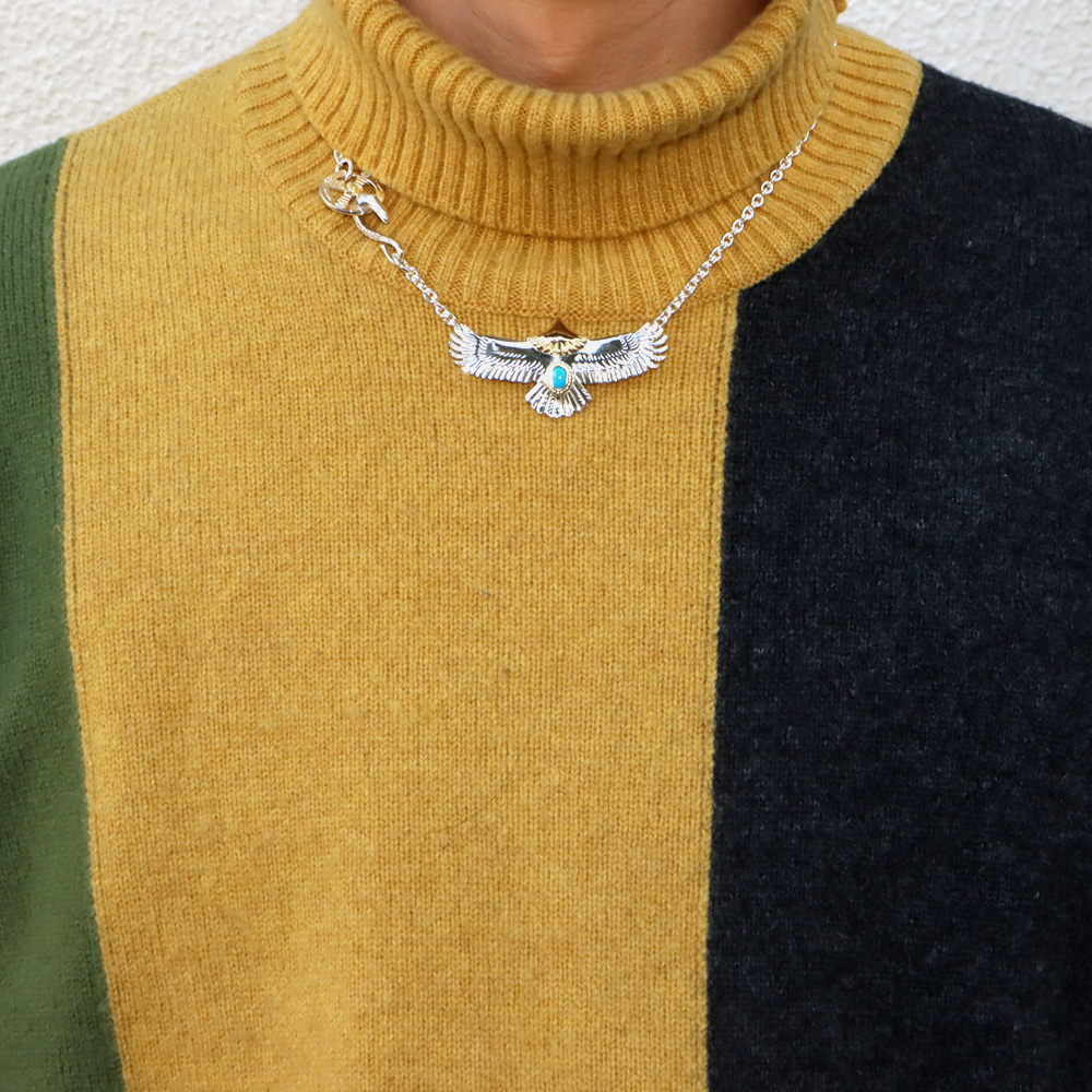 spec　TADY&KING イーグルリング金縄ターコイズ TADY&KING特大イーグル頭金金縄ターコイズ Necklace TADY＆KING