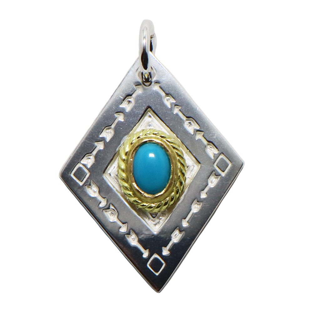 TADY&KINGオルテガトップSV金縄ターコイズ Necklace TADY&KING TADY&KINGオルテガトップSV金縄ターコイズ Necklace TADY&KING
