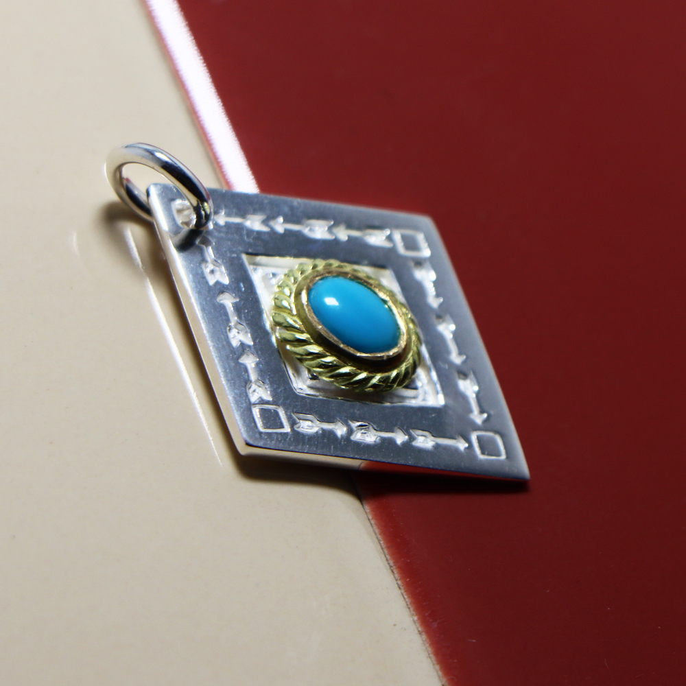 TADY&KINGオルテガトップSV金縄ターコイズ Necklace TADY&KING TADY&KINGオルテガトップSV金縄ターコイズ Necklace TADY&KING