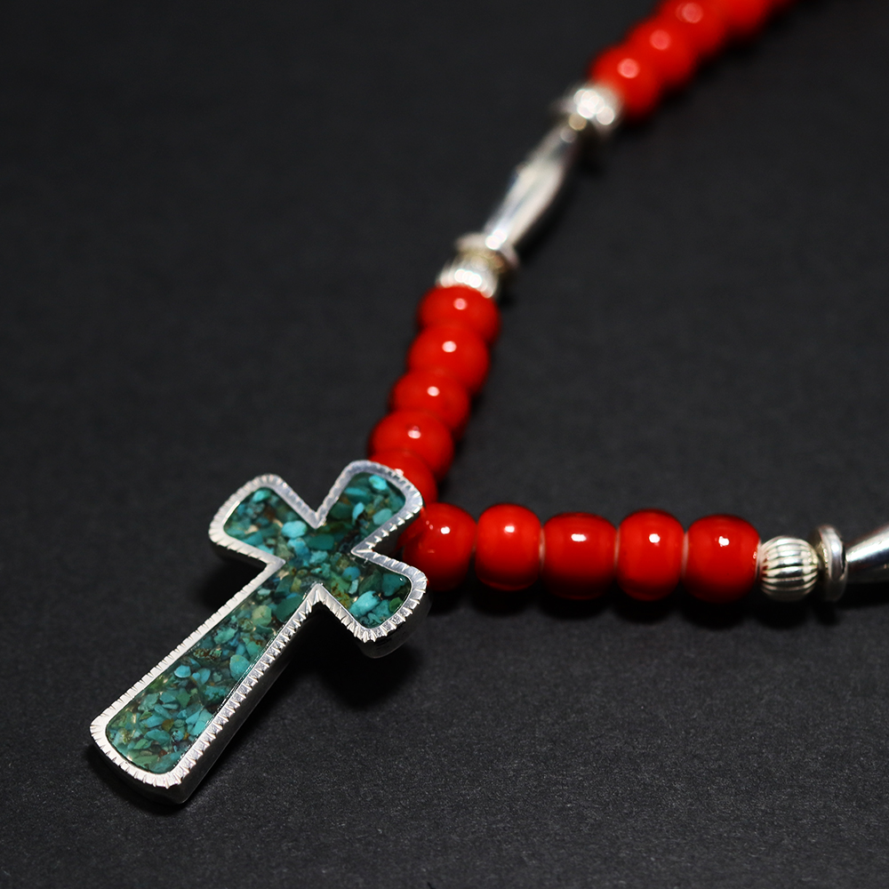 TADY&KINGネイティブクロスSVターコイズ Necklace TADY＆KING