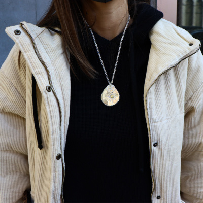 TADY&KINGハートK18フェザー剣先K18 MMサイズ Necklace